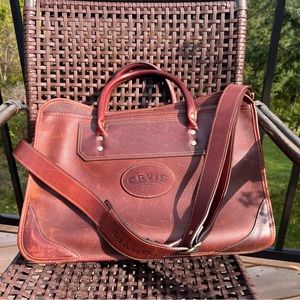 Orvis Leather Satchel Briefcase